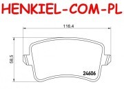 Klocki hamulcowe ICER 181835 - AUDI A4 (8K2, B8) A4 Allroad (8KH, B8) A4 Avant (8K5, B8) A5 (8T3) A5 Kabriolet (8F7) A5 Sportback (8TA) Q5 (8RB) - OŚ TYLNA