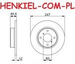 Tarcze hamulcowe pełne MIKODA 1629 + KLOCKI SAMKO 5SP777 - OPEL AGILA A (H00) SUZUKI WAGON R WAGON R+ (MM) - OŚ PRZEDNIA