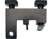 BATERIA WANNOWA ŚCIENNA KRAN Z ZESTAWEM PRYSZNICOWYM NOIR 1 CZARNA FALA 75882