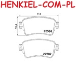 Klocki hamulcowe BREMBO P61133  - CITROEN JUMPY III SPACETOURER FIAT SCUDO ULYSSE OPEL VIVARO C ZAFIRA LIFE PEUGEOT EXPERT TRAVELLER TOYOTA PROACE PROACE VERSO - OŚ TYLNA