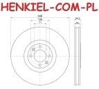 Tarcza hamulcowa wentylowana MIKODA 0575 - CITROEN DS4 DS5 PEUGEOT 308 308CC DS DS 4 / DS 4 CROSSBACK DS 5 - OŚ PRZEDNIA