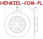 Tarcze hamulcowe pełne MIKODA 4202 + KLOCKI QUARO QP7274C ceramiczne - AUDI SKODA VW - OŚ TYLNA