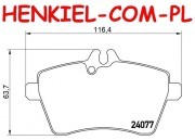 Tarcze hamulcowe pełne MIKODA 1447 + KLOCKI MIKODA 71449 - MERCEDES KLASA A (W169) - OŚ PRZEDNIA