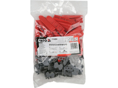 SYSTEM ZACISKÓW KLINÓW 50szt. KLIPSÓW 50szt. DO POZIOMOWANIA PŁYTEK GLAZURY 1,5mm YATO YT-36935