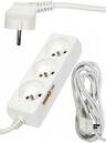 PRZEDŁUŻACZ ELEKTRYCZNY, BIAŁY, 3 GNIAZDA Z UZIEMIENIEM, 3M VOREL 72504