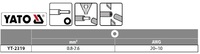 UNIWERSALNY ŚCIĄGACZ DO IZOLACJI 0.8-2.6mm2 160mm YATO YT-2319