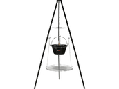 GRILL TRÓJNÓG RUSZT KOCIOŁEK OGRODOWY OGNISKOWY WISZĄCY OGNISKO 6l 49cm LUND 99933