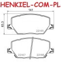 Klocki hamulcowe SAMKO 5SP1953 - FIAT 500X (334_) JEEP RENEGADE Closed Off-Road Vehicle (BU) - OŚ PRZEDNIA