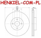 Tarcze hamulcowe wentylowane MIKODA 2231 + KLOCKI QUARO QP7748 - TOYOTA COROLLA (_E12_) - OŚ PRZEDNIA