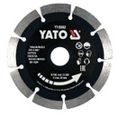 TARCZA DIAMENTOWA SEGMENTOWA DO CIĘCIA GRESU CERAMIKI BETONU 125mm 22,2mm YATO YT-59962