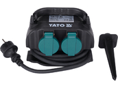 GNIAZDO OGRODOWE WBIJANE HERMETYCZNE IP44 4X230V YATO YT-81270 