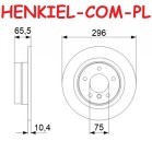 Tarcza hamulcowa pełna MIKODA 0438 - BMW 1 (E81, E87) 3 (E90, E92) - OŚ TYLNA