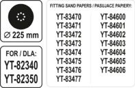 GŁOWICA SZLIFIERSKA OKRĄGŁA DLA YT-8235 YT-82340 SZLIFIERKI 225mm YATO YT-82353