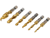 ZESTAW WIERTEŁ GWINTOWNIKÓW DO METALU M3-M10 6szt TYTAN HEX STHOR 24200