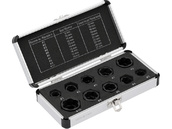 NASADKI WYKRĘTAKI KRÓTKIE DO USZKODZONYCH OBROBIONYCH ŚRUB NAKRĘTEK 3/8'' 9-19 mm KPL. 10 SZT. YATO YT-060311