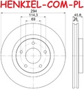 Tarcze hamulcowe wentylowane MIKODA 2510 + KLOCKI FERODO FDB4388 - CHRYSLER SEBRING (JS) CITROËN C4 AIRCROSS DODGE AVENGER CALIBER JEEP COMPASS (MK49) PATRIOT (MK74) MITSUBISHI ASX (GA_W_) PEUGEOT 4008 - OŚ PRZEDNIA