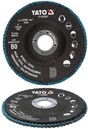 TARCZA DO SZLIFOWANIA ŚCIERNICA INOX P100 125MM NIEBIESKA YATO YT-833008