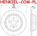 Tarcza hamulcowa pełna MIKODA 2616 - LAND ROVER FREELANDER 2 (L359) - OŚ TYLNA