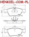 Klocki hamulcowe BREMBO P50023 - MERCEDES KLASA C (W202,S202) KLASA E (W210,S210) CLK (C208,A208) SLK (R170) - OŚ PRZEDNIA