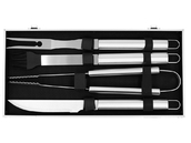 ZESTAW AKCESORIÓW DO GRILLOWANIA SZTUĆCE STAL NIERDZEWNA 7szt. YATO YG-20111