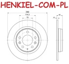 Tarcze hamulcowe pełne QUARO QD8130 z powłoką antykorozyjną + KLOCKI QUARO QP8215C ceramiczne - MAZDA 6 (GG,GY,GH) PREMACY - OŚ TYLNA