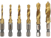 ZESTAW WIERTEŁ GWINTOWNIKÓW DO METALU M3-M10 6szt TYTAN HEX STHOR 24200