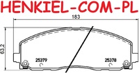Klocki hamulcowe QUARO QP9505 - CHRYSLER GRAND VOYAGER V (RT) PACIFICA 16r- DODGE JOURNEY GRAND CARAVAN FIAT FREEMONT (345_) JEEP WRANGLER IV (JL) LANCIA VOYAGER MPV (404_) VW ROUTAN - OŚ PRZEDNIA