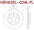 Tarcze hamulcowe wentylowane MIKODA 0277 + KLOCKI FERODO FDB1083 - AUDI A8 (4D2, 4D8) - OŚ TYLNA