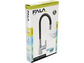 BATERIA KUCHENNA ZLEWOZMYWAKOWA ELASTYCZNA WYLEWKA FLEXIBLE CIEMNOSZARA FALA 75711