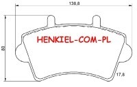 Klocki hamulcowe SAMKO 5SP884 - RENAULT MASTER II OPEL MOVANO - OŚ PRZEDNIA