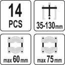 ZESTAW ŚCIĄGACZY I SEPARATORÓW DO ŁOŻYSK 14el. YATO YT-06412