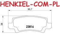 Klocki hamulcowe ATE 13.0460-5819.2 - TOYOTA COROLLA (_E12_) COROLLA (_E11_) - OŚ TYLNA