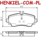 Tarcze hamulcowe wentylowane MIKODA 1446 + KLOCKI SAMKO 5SP670 - MERCEDES KLASA A (W168) - OŚ PRZEDNIA