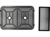 FRYTKOWNICA BEZTŁUSZCZOWA AIR FRYER DWUKOMOROWA PODWÓJNA DO SMAŻENIA PIECZENIA 2600W 10L LUND 67595