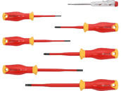 WKRĘTAK ŚRUBOKRĘT IZOLOWANY PŁASKI PHILIPS PH PRÓBNIK TESTER NAPIĘCIA EXTRA SLIM kpl. 7el. YATO YT-282681