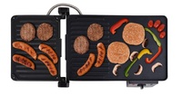 GRILL OPIEKACZ ELEKTRYCZNY STOŁOWY ROZKŁADANY Z REGULACJĄ  2w1 2000W LUND 67455