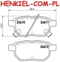 Tarcze hamulcowe pełne MIKODA 2261 + KLOCKI MIKODA 72257 - LEXUS CT SUBARU TREZIA TOYOTA PRIUS VERSO S - OŚ TYLNA