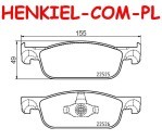 Klocki hamulcowe BOSCH 0986424021 - DACIA LOGAN MCV II LOGAN II SANDERO II RENAULT CLIO IV (BH_) CLIO IV Grandtour (KH_) - OŚ PRZEDNIA