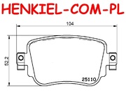 Tarcze hamulcowe pełne MIKODA 4219 + KLOCKI MIKODA 71732 - AUDI  A1 (8X1, 8XK) A1 Sportback (8XA, 8XF) - OŚ TYLNA sys. TRW