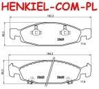 Klocki hamulcowe SAMKO 5SP840 - JEEP GRAND CHEROKEE II (WJ, WG) CHEROKEE (XJ) - OŚ PRZEDNIA