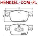 Klocki hamulcowe SAMKO 5SP2043    - VOLVO S90 II (234) V90 II Kombi (235, 236) V90 II Cross Country (236) V60 II (225, 227) V60 II Cross Country (227) XC60 II (246) S60 III (224) - OŚ PRZEDNIA