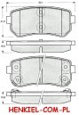 Tarcze hamulcowe pełne MIKODA 1131 + KLOCKI MIKODA 71107 - HYUNDAI ACCENT III i20 (PB,PBT) KIA RIO II - OŚ TYLNA