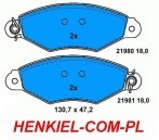 KLOCKI HAMULCOWE BREMBO P56038 - XARA KUBISTAR KANGOO PRZÓD