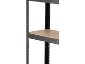 REGAŁ MAGAZYNOWY METALOWY 5 PÓŁEK MALOWANY HDF 500kg 180X90X40cm VOREL 78486
