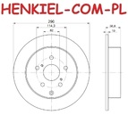 Tarcza hamulcowa pełna MIKODA 2244 - TOYOTA COROLLA Verso (ZER_, ZZE12_, R1_) - OŚ TYLNA
