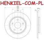Tarcze hamulcowe pełne MIKODA 2530 + KLOCKI CERAMICZNE QUARO QP3169C - CHRYSLER GRAND VOYAGER V (RT) FIAT FREEMONT (345_) DODGE JOURNEY 08r- LANCIA VOYAGER MPV (404_) VW ROUTAN - OŚ TYLNA