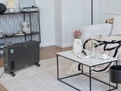 GRZEJNIK ELEKTRYCZNY KONWEKTOROWY PIECYK FARELKA LCD 2300W 230V CZARNY LUND 68652