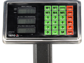 WAGA ELEKTRONICZNA PLATFORMOWA SKLEPOWA MAGAZYNOWA TOWAROWA LCD AKUMULATOR 300kg 50g YATO YT-73283