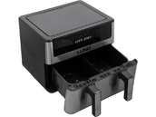 FRYTKOWNICA BEZTŁUSZCZOWA AIR FRYER DWUKOMOROWA PODWÓJNA DO SMAŻENIA PIECZENIA 2600W 10L LUND 67595