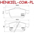 Tarcze hamulcowe wentylowane MIKODA 0389 + KLOCKI TRW GDB2060 - FIAT 500L (351_, 352_) - OŚ PRZEDNIA